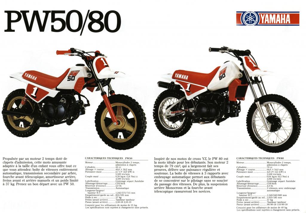Yamaha PW50 / PW80 de 1987 - mini4temps.fr