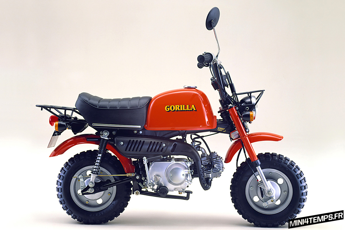 Honda Monkey Gorilla rouge de 1978 - mini4temps.fr