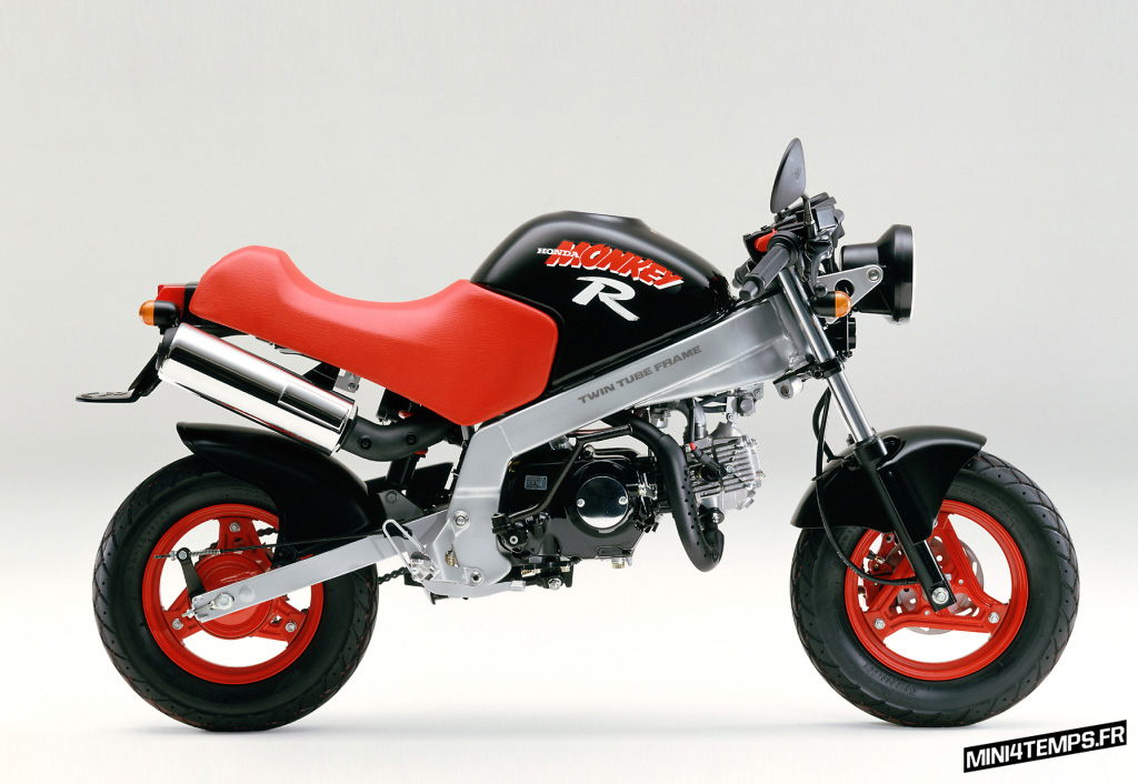 Honda Monkey R Noir et Rouge - mini4temps.fr