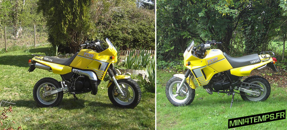 Yamaha TDR Mini 50 jaune Yamaha minibikes - mini4temps.fr