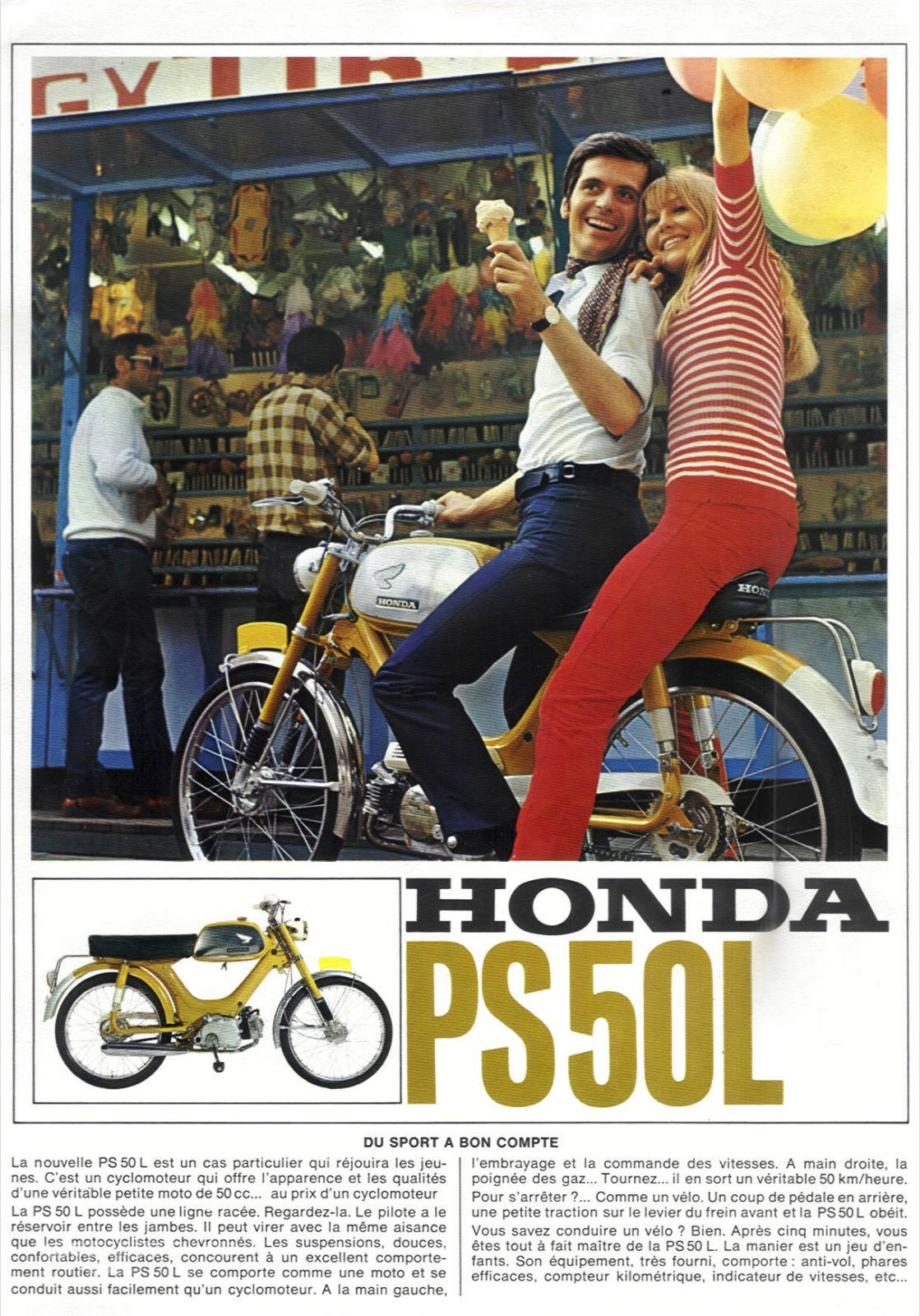 Brochure vintage Honda PS50L - mini4temps.fr