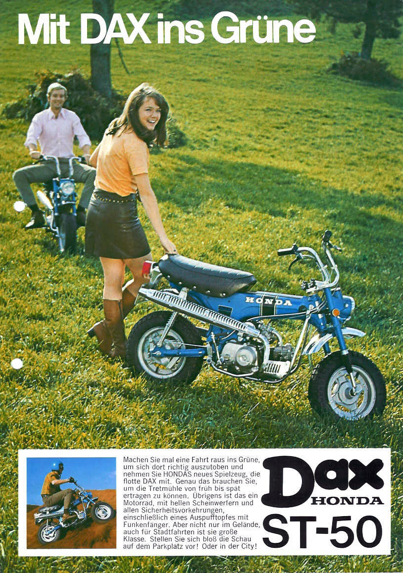 Brochure vintage Honda Dax ST50 - mini4temps.fr