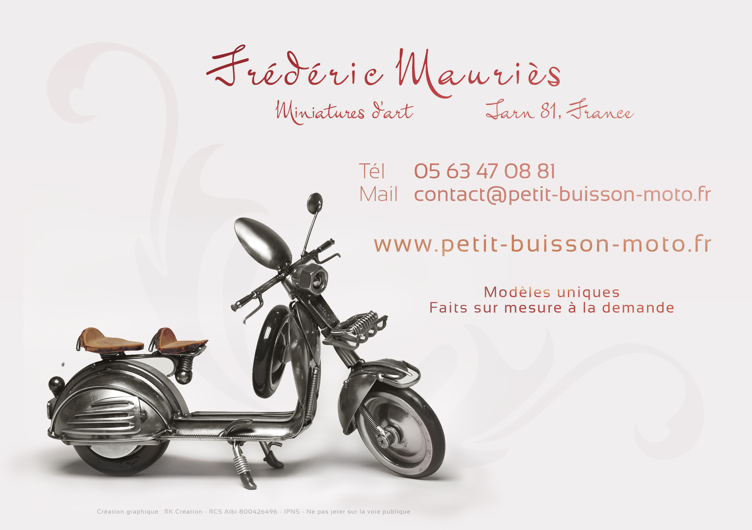 L'Atelier du Petit Buisson, miniatures motos - mini4temps.fr