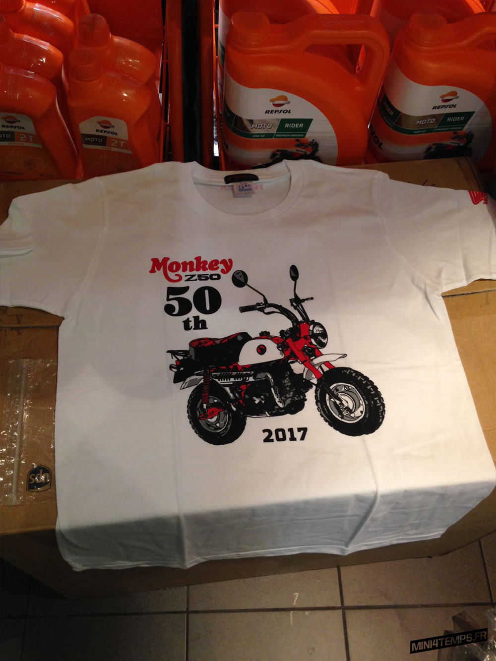 Des teeshirts Honda Monkey sont dispos ! - mini4temps.fr