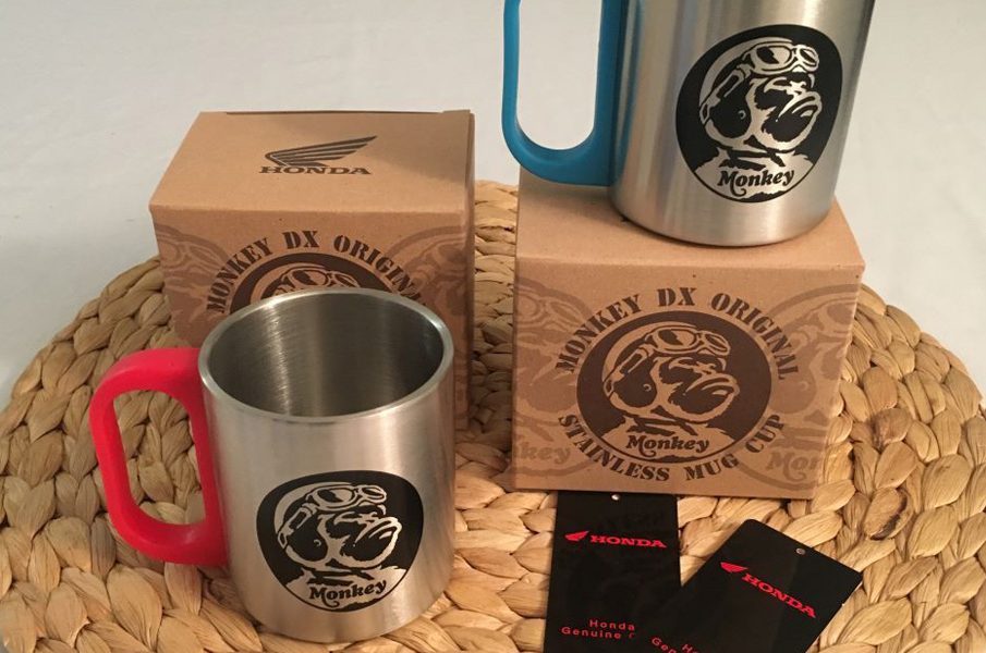 A VENDRE : 2 Mugs Honda Monkey en inox - mini4temps.fr