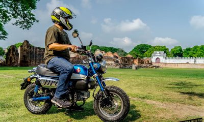 Le Honda Monkey 125 2018 bleu de Surachat Chanprasit‎ - mini4temps.fr