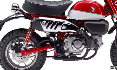 Le Honda Monkey 125 2018 Pearl Nebula Red en détails - mini4temps.fr