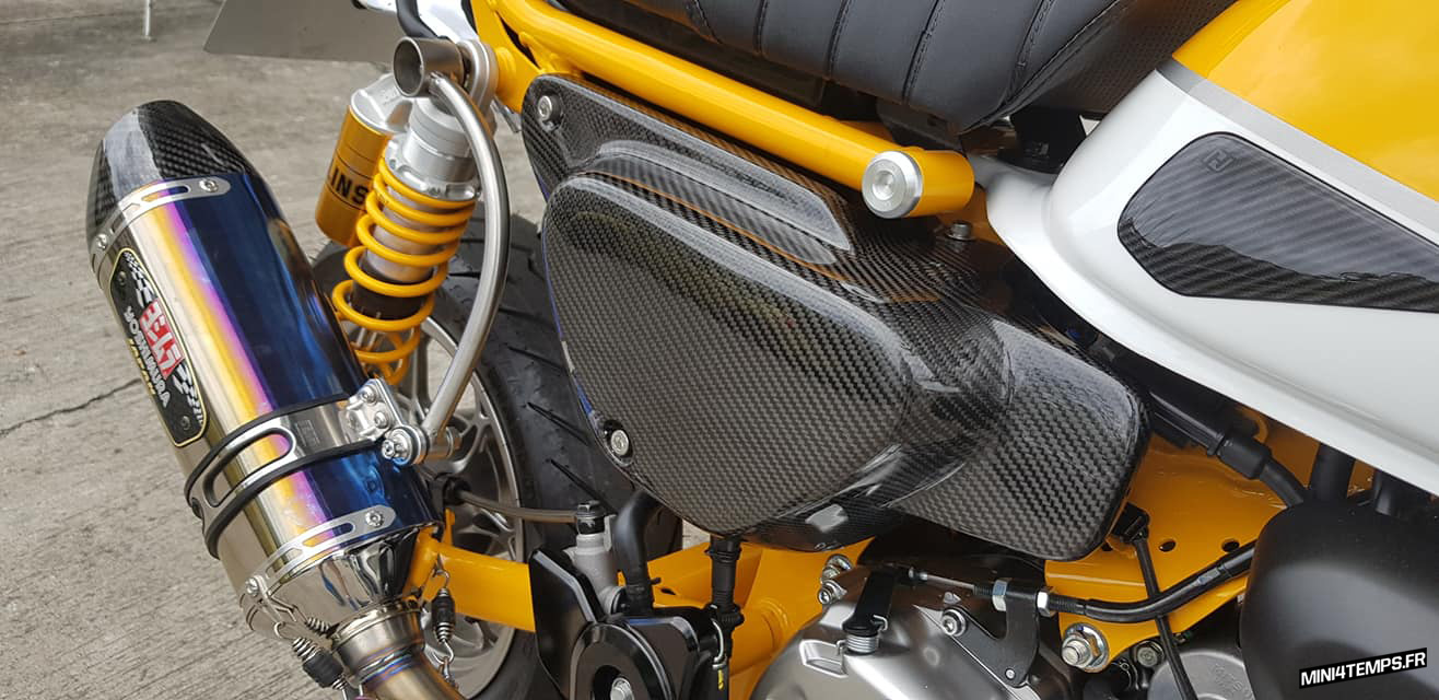 Le Honda Monkey 125 jaune de KD Project Racing - mini4temps.fr