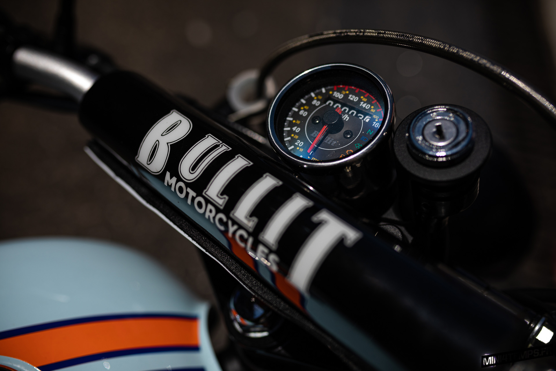 Bullit Hero 125 edition limitée Gulf 2019 de Azur Motos au Circuit Paul Ricard - mini4temps.fr