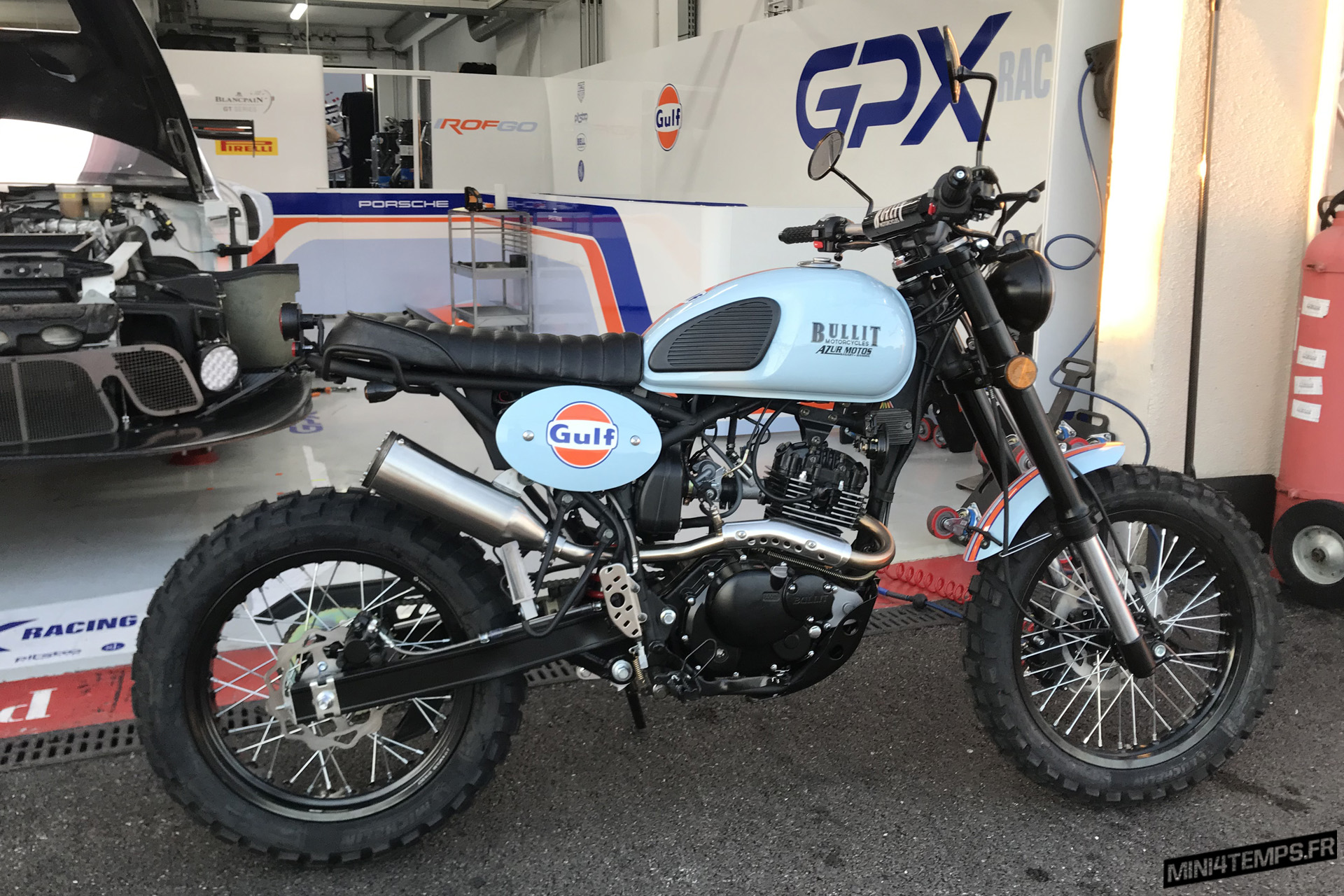 Bullit Hero 125 edition limitée Gulf 2019 de Azur Motos au Circuit Paul Ricard - mini4temps.fr