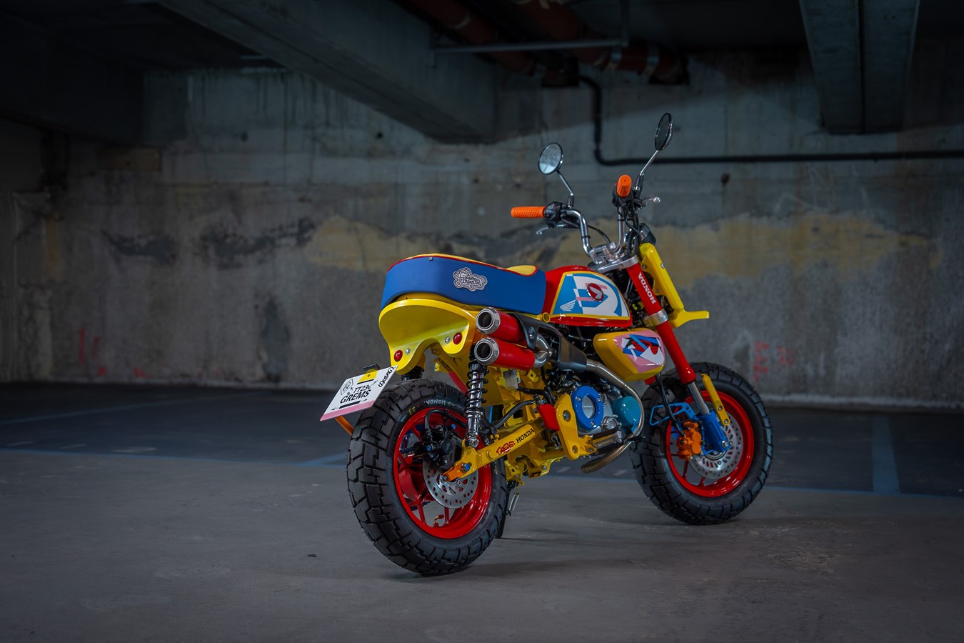 Honda Monkey 125 Tokyo by Grems et George Woodman - Mini4temps.fr