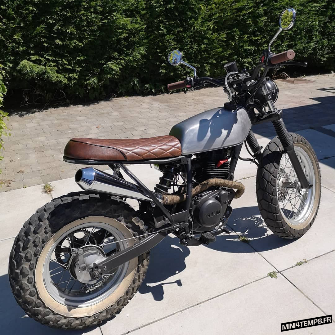 Le Yamaha TW125 Scrambler de Michel - mini4temps.fr