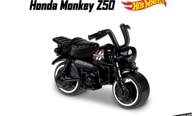 Honda Monkey Z50 2019 noir chez Hotwheels - mini4temps.fr